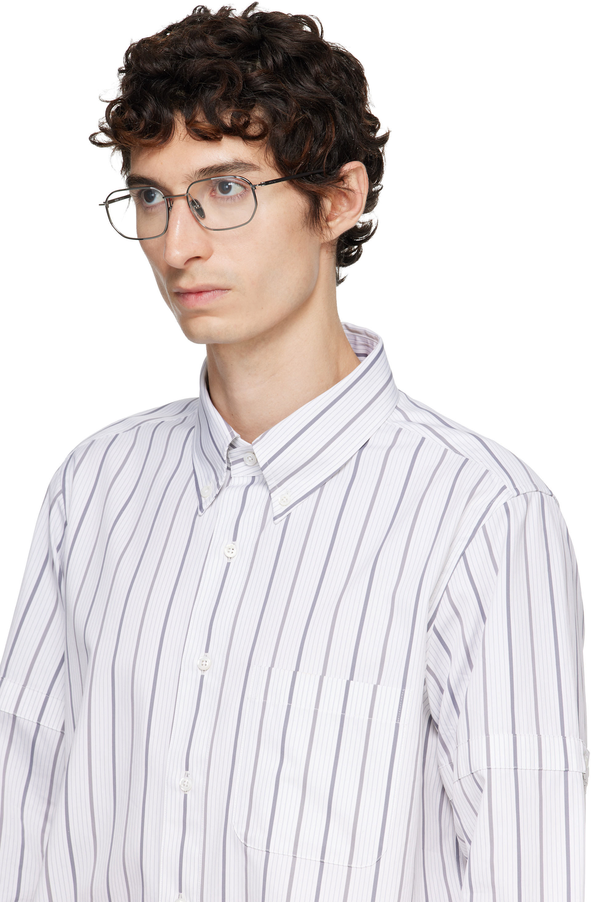 Prada Eyewear - 건메탈 PR D51V 안경