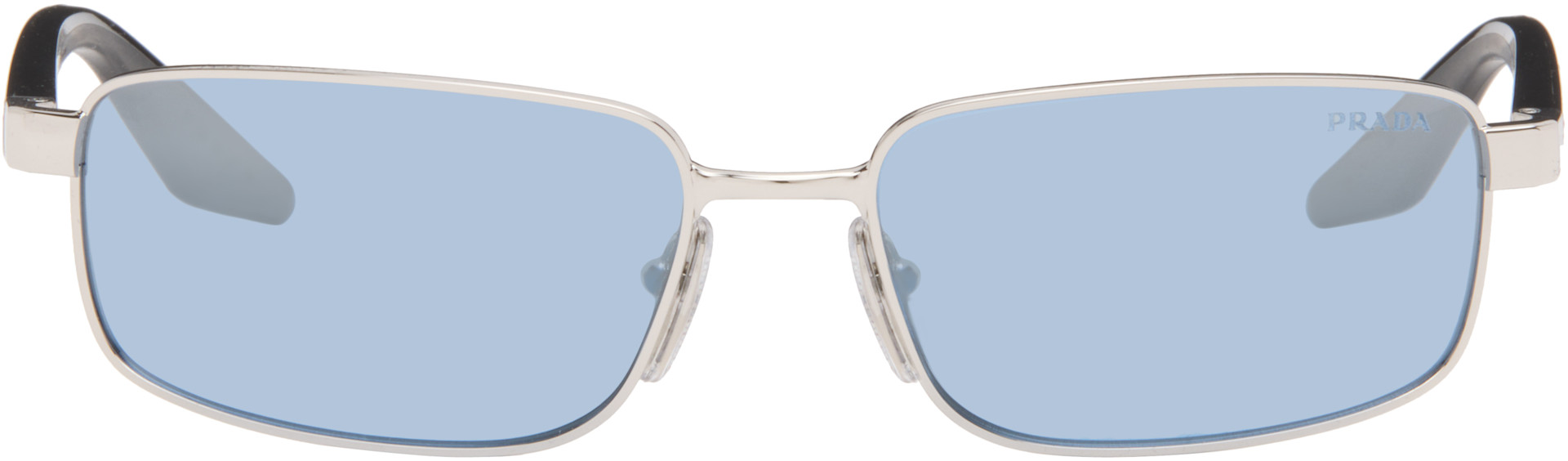 Prada Eyewear - 실버 리네아 로사 선글라스