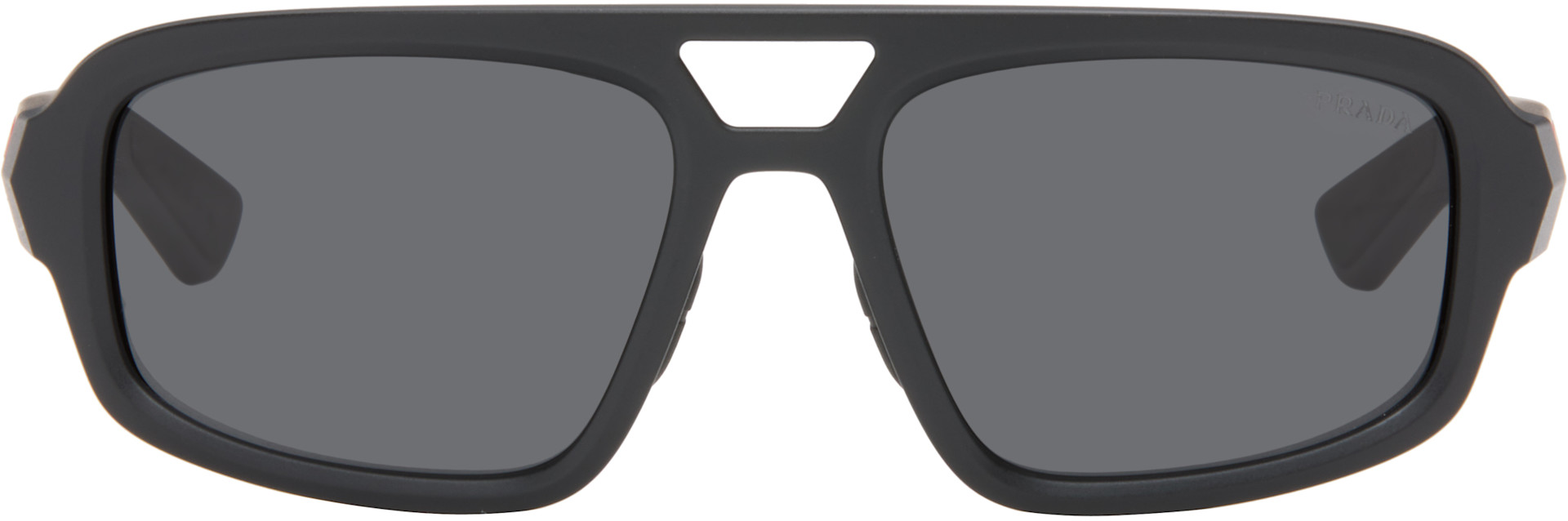 Prada Eyewear - 블랙 리네아 로사 선글라스