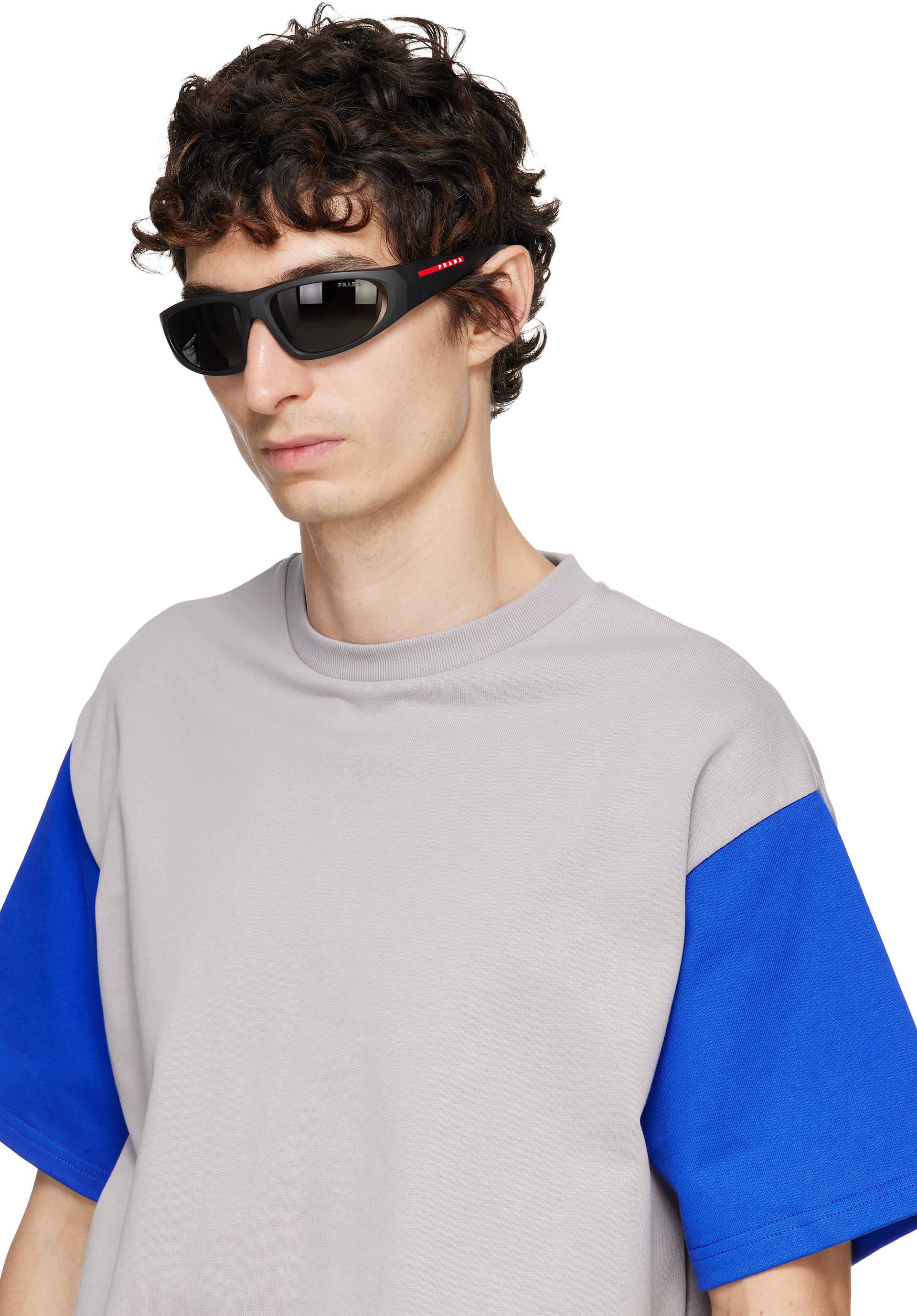 Prada Eyewear - 블랙 PS B03S 선글라스