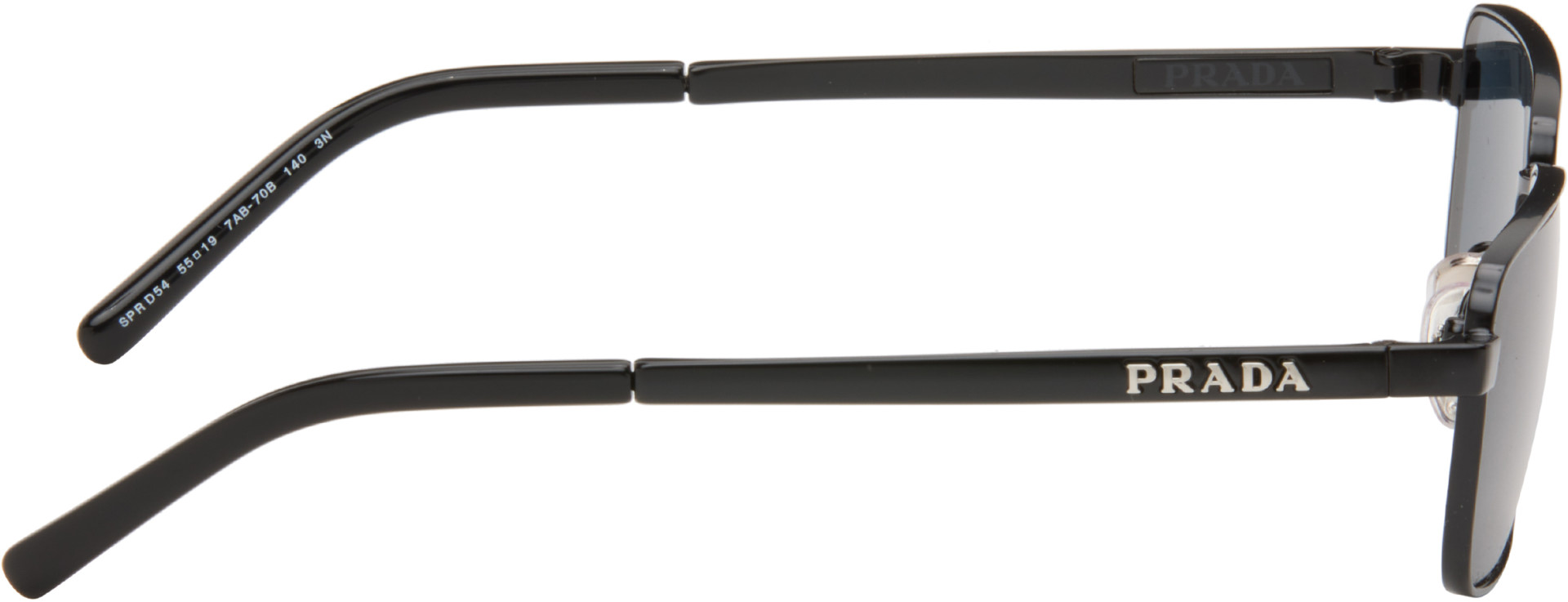 Prada Eyewear - Black 'Prada Logo' Sunglasses