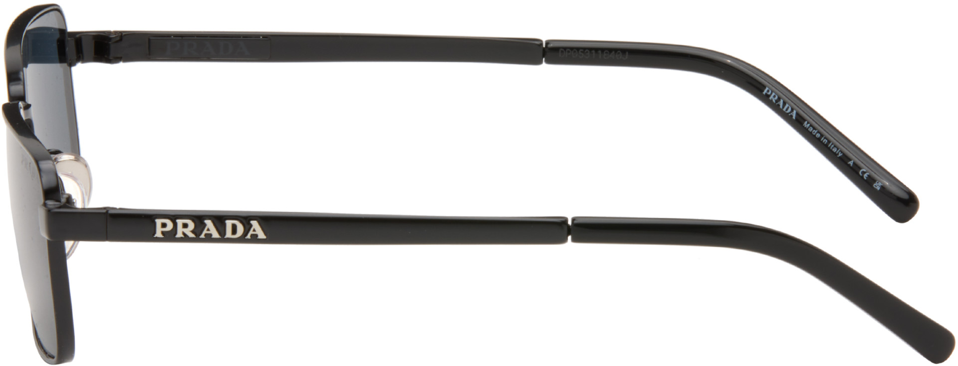 Prada Eyewear - Black 'Prada Logo' Sunglasses