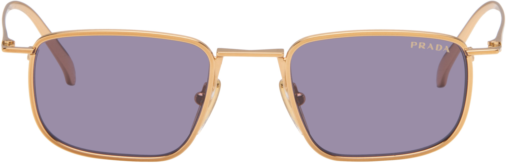 Prada Eyewear - 골드 PR D52S 선글라스