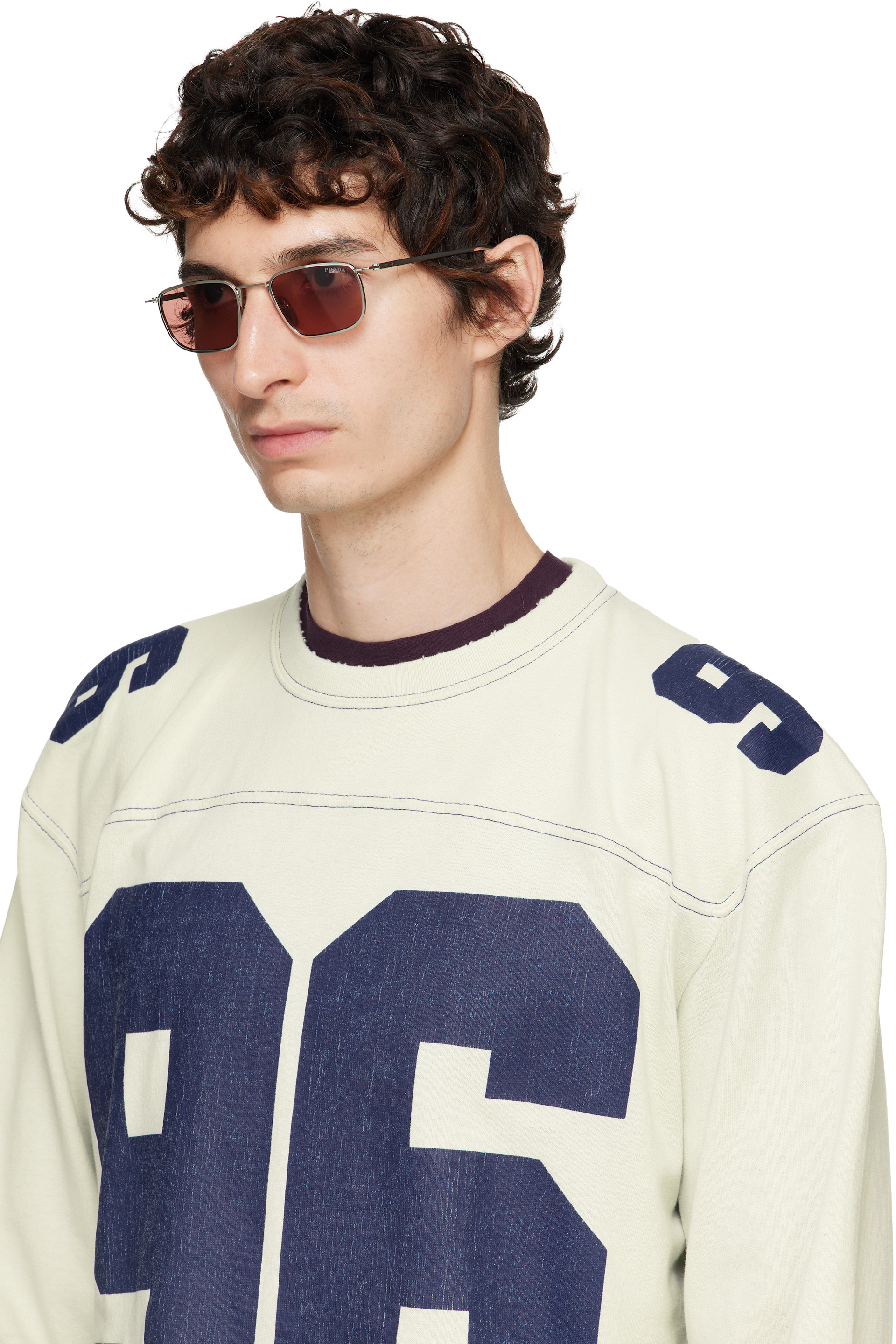 Prada Eyewear - 실버 PR D52S 선글라스