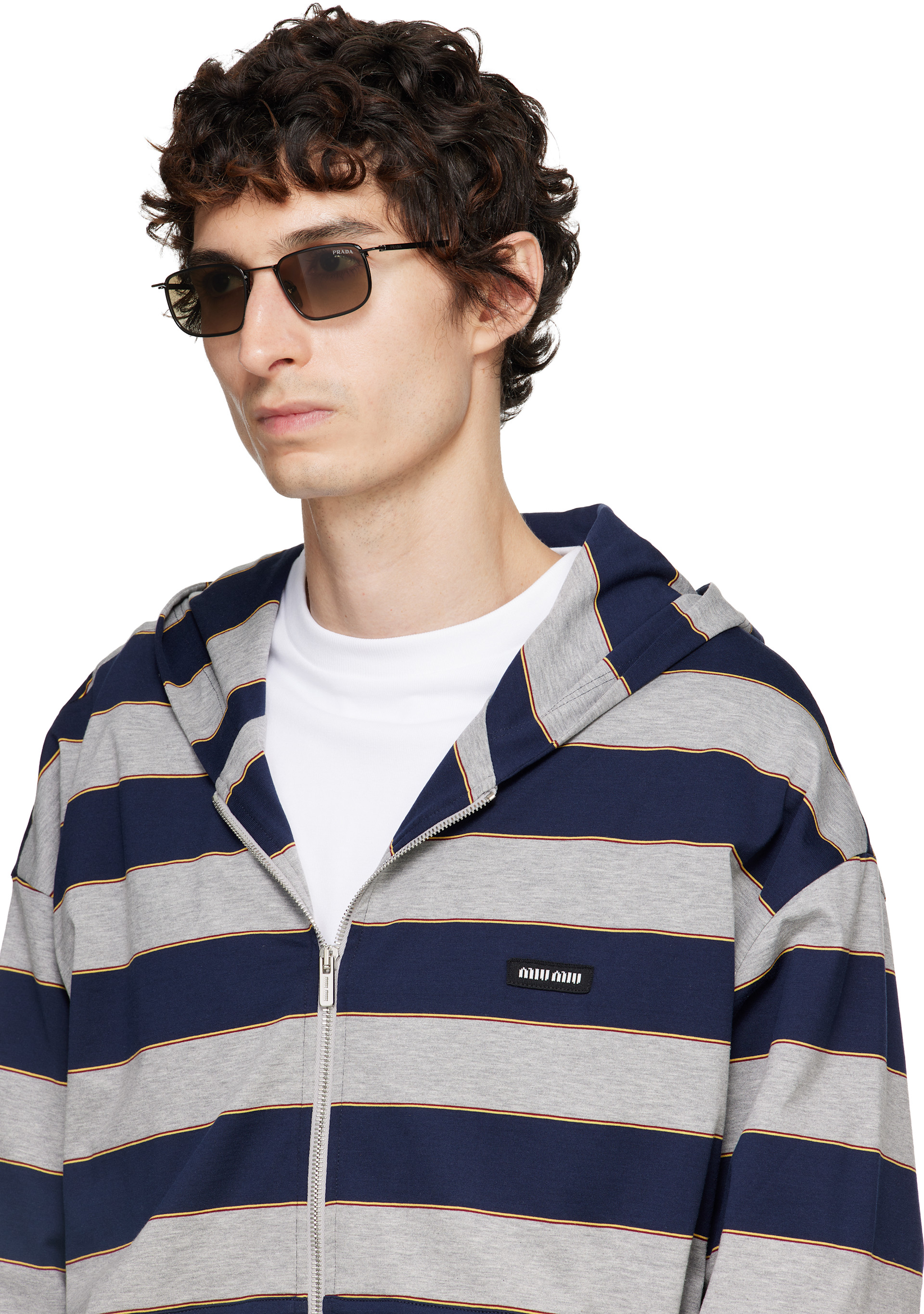 Prada Eyewear - 블랙 PR D52S 선글라스
