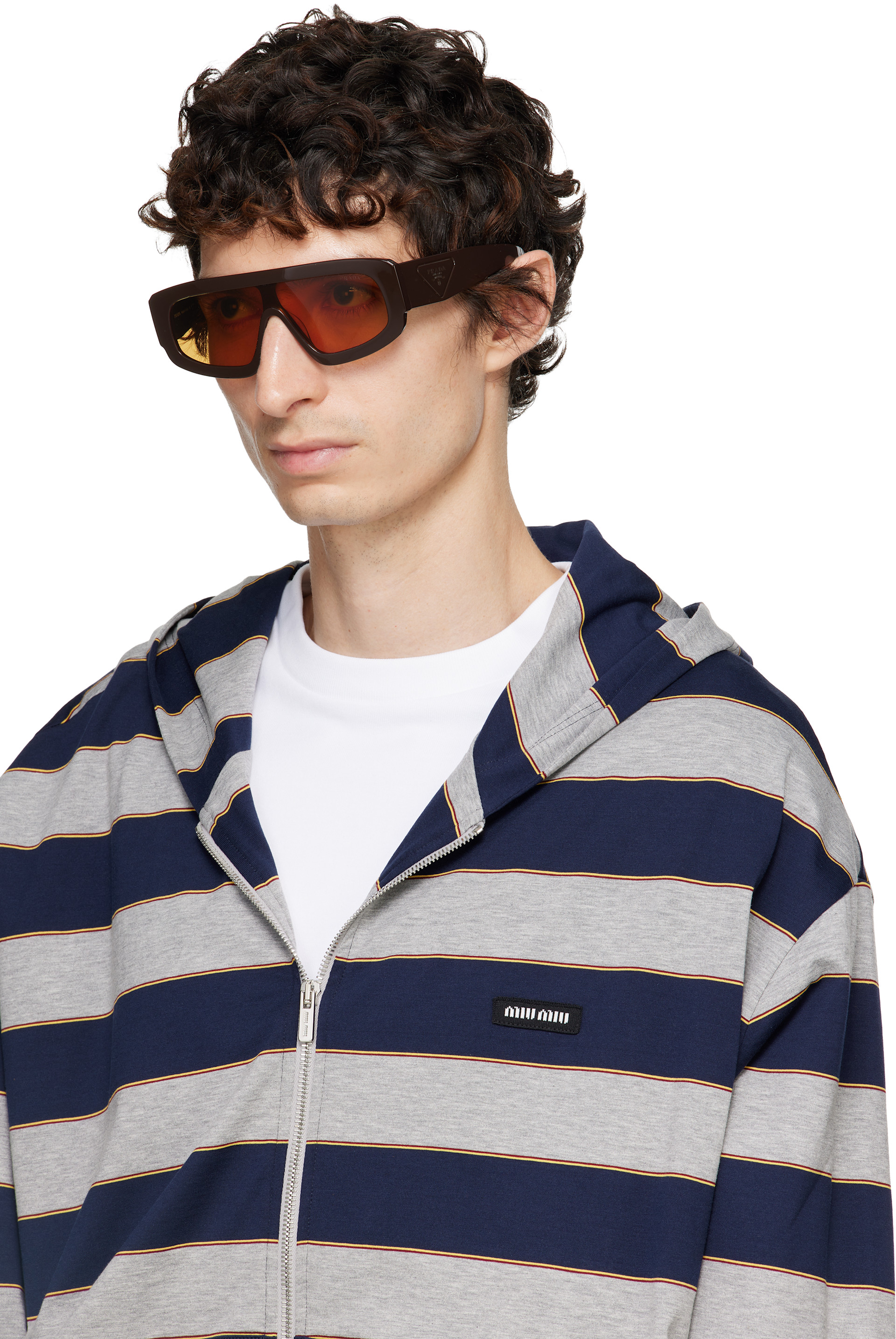 Prada Eyewear - ブラウン PR D10S サングラス