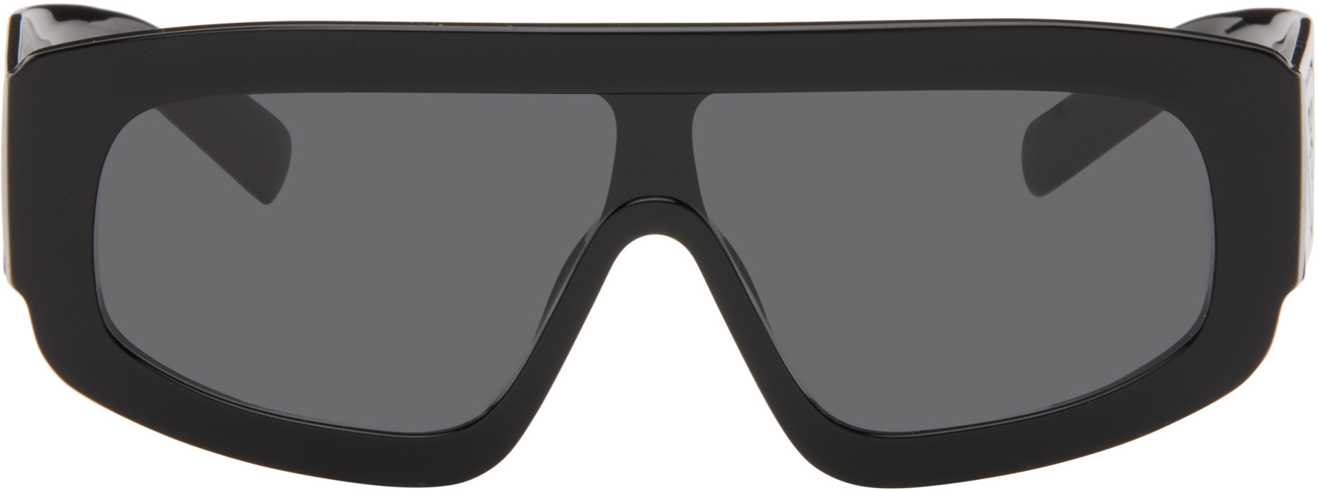 Prada Eyewear - Black Shield Sunglasses