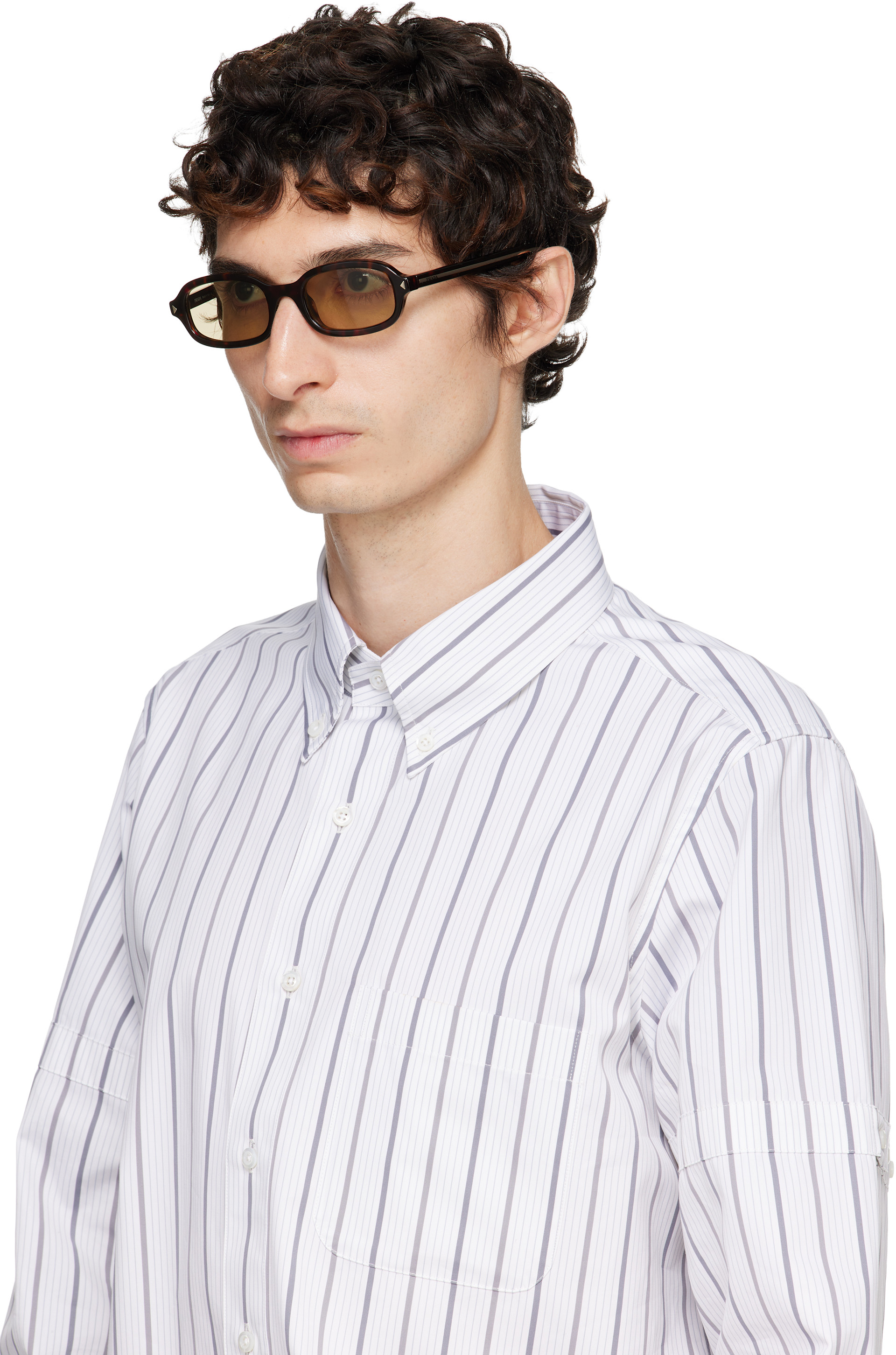 Prada Eyewear - 브라운 PR D06S 선글라스
