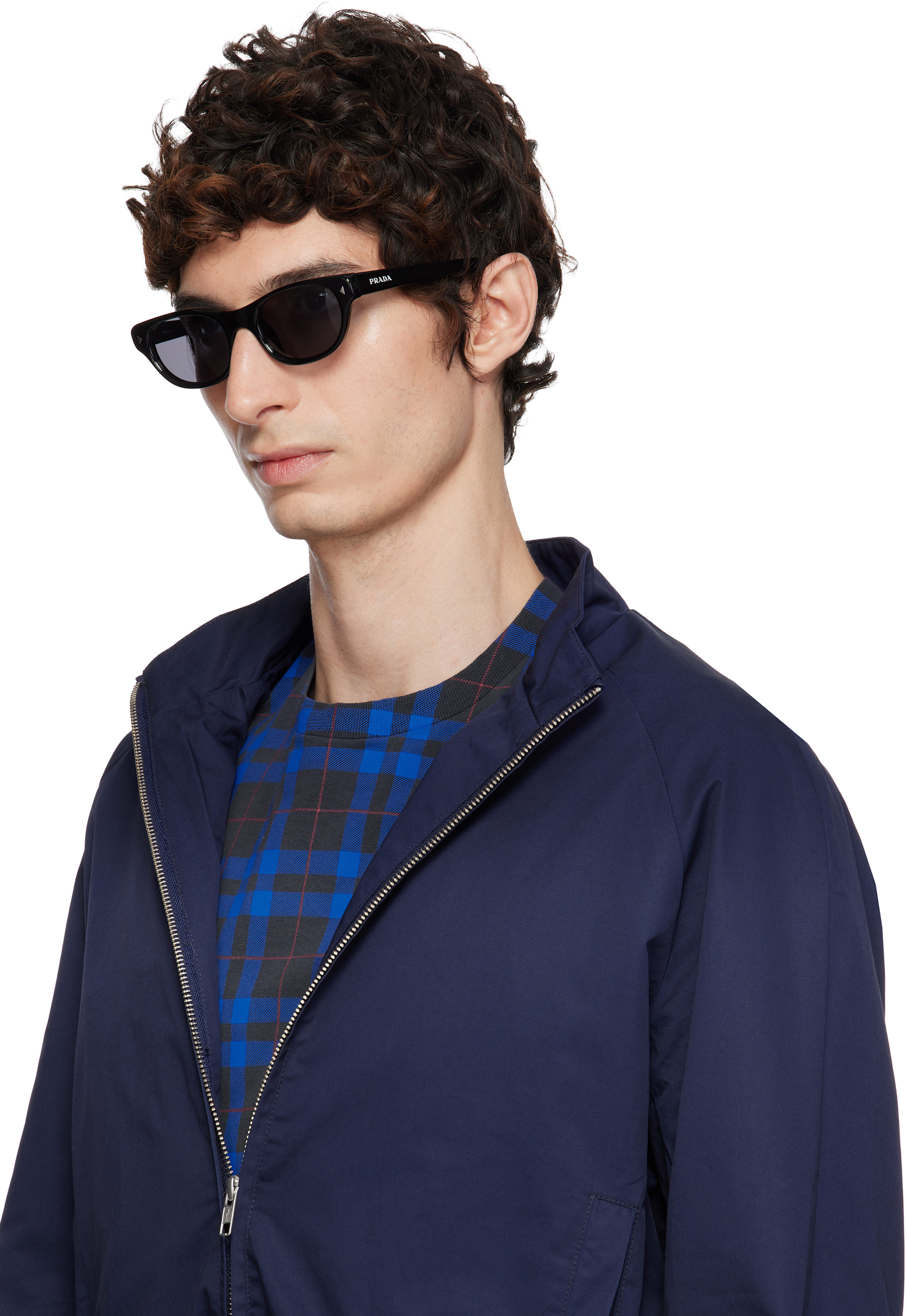 Prada Eyewear - 블랙 프라다 아이웨어 컬렉션 선글라스