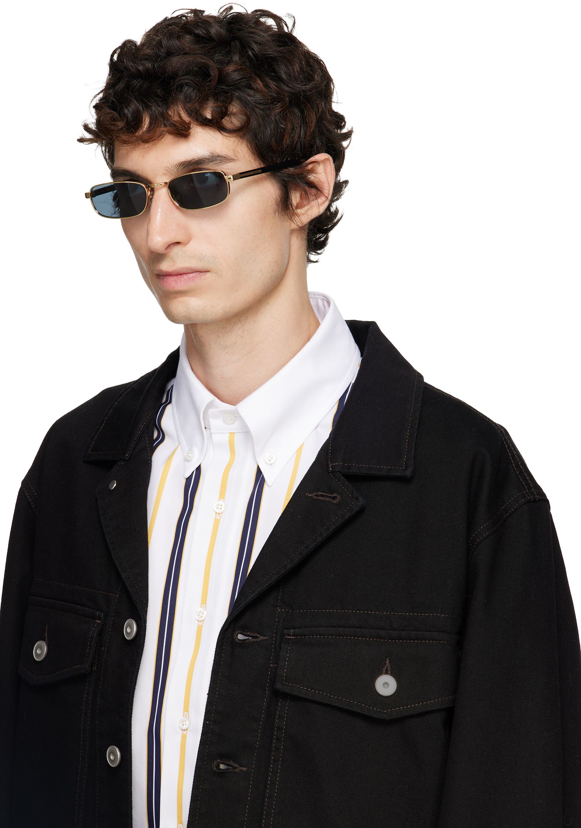Prada Eyewear: ゴールド PR B54S サングラス | SSENSE 日本