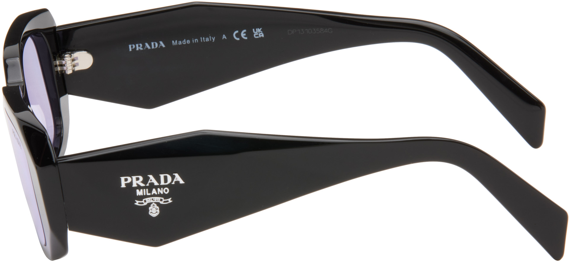 Prada Eyewear: Black 'Prada Symbole' Sunglasses | SSENSE