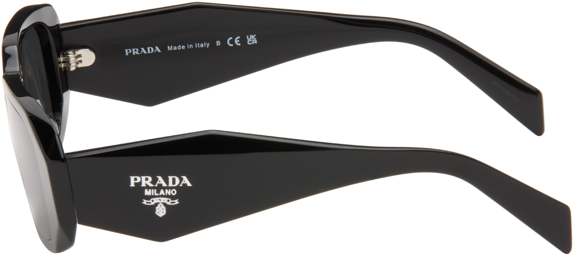 PRADA ブラック サングラス Prada Eyewear: ブラック 'Prada Symbole' サングラス | SSENSE 日本