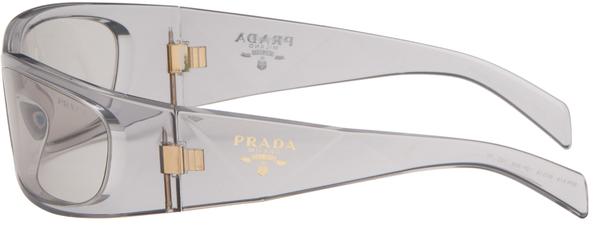 Prada Eyewear - Gray 'Prada Symbole' Sunglasses