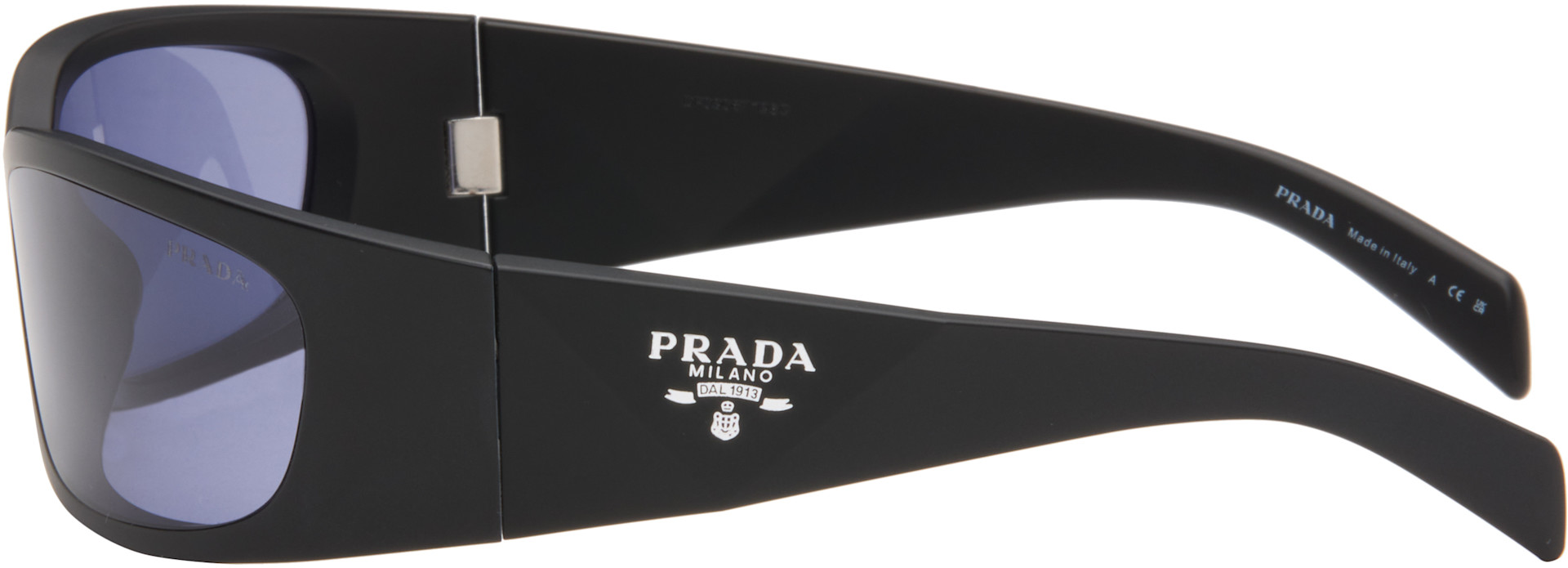 Prada Eyewear: Black 'Prada Symbole' Sunglasses | SSENSE