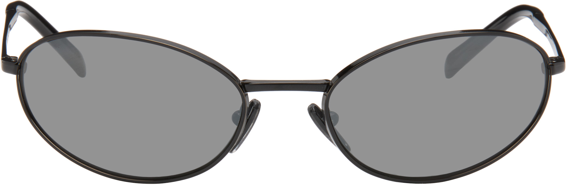 Prada Eyewear - Black Logo Sunglasses