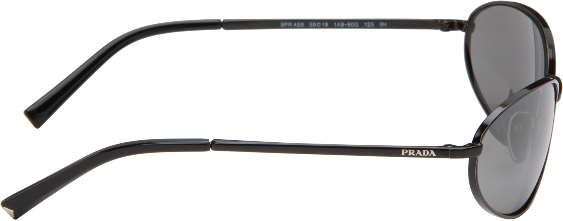 Prada Eyewear - Black Logo Sunglasses