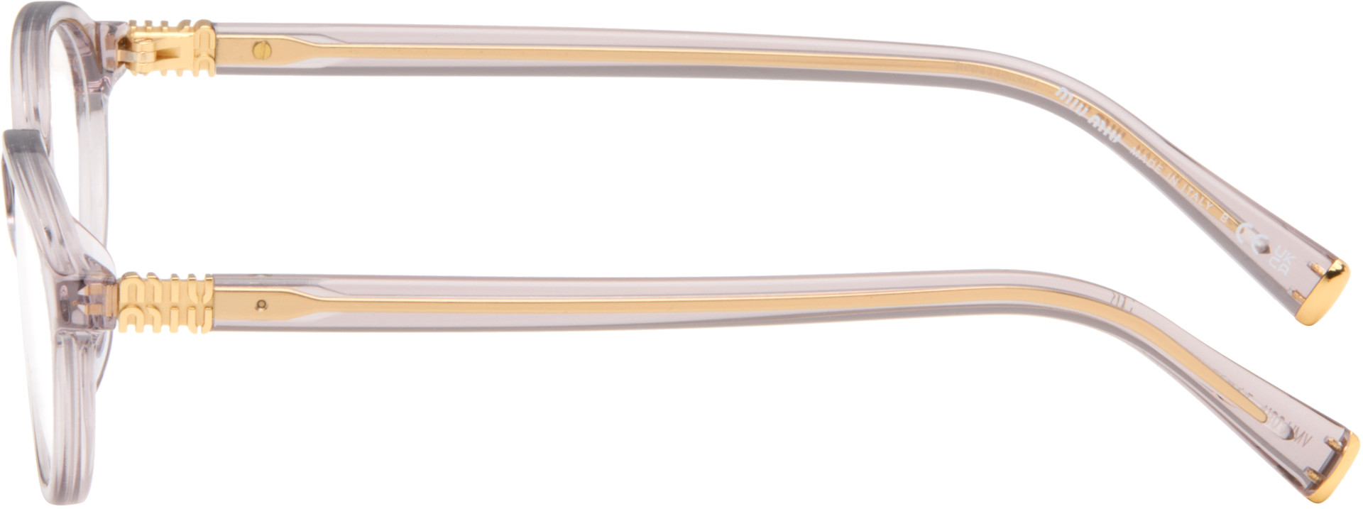miumi♡ Miu Miu Eyewear: Pink Oval Glasses | SSENSE