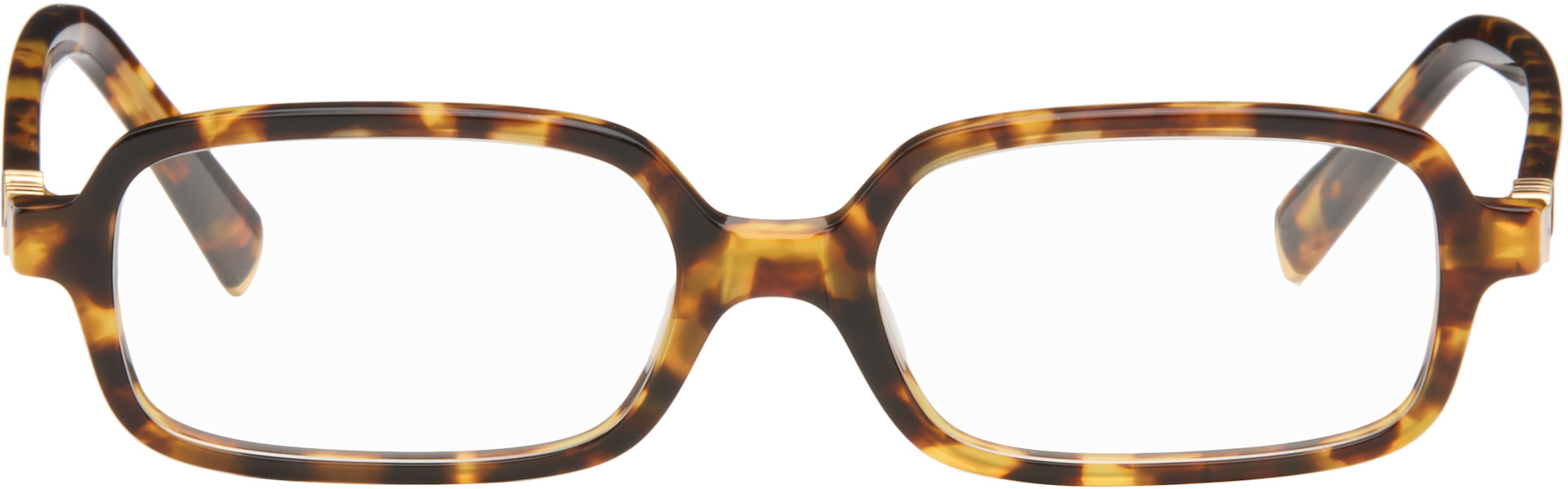 Miu Miu Eyewear: ブラウン 