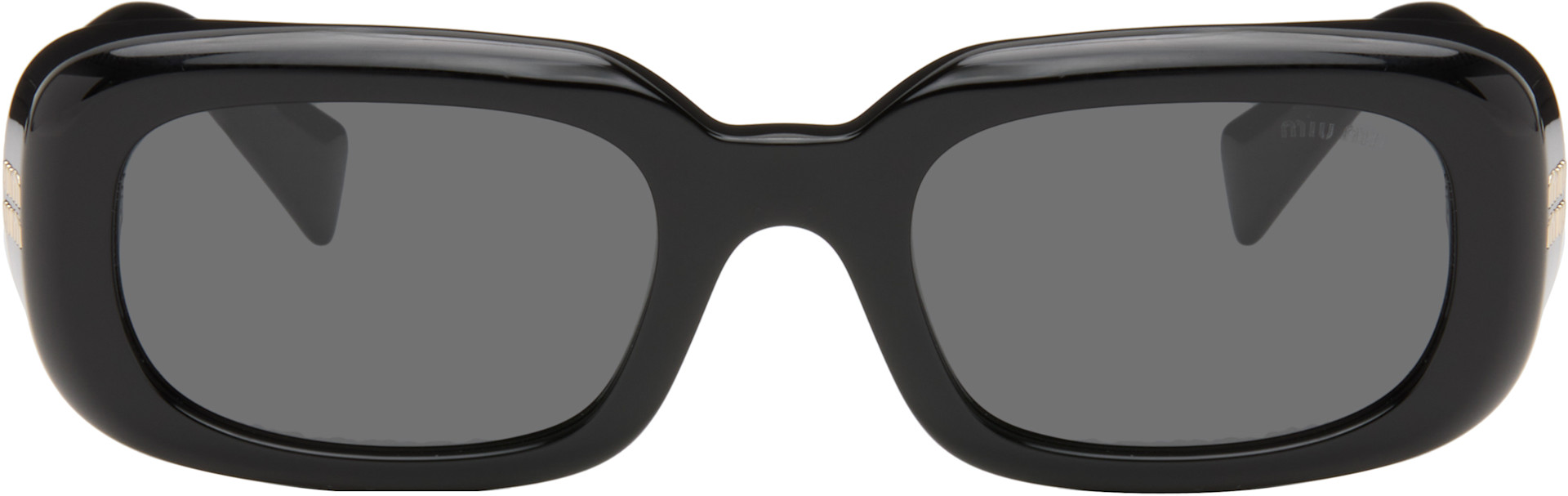 Miu Miu Eyewear - ブラック スクエアサングラス