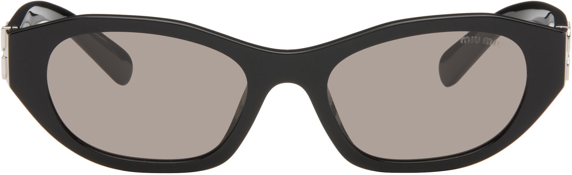 Miu Miu Eyewear - Black Rectangular Sunglasses