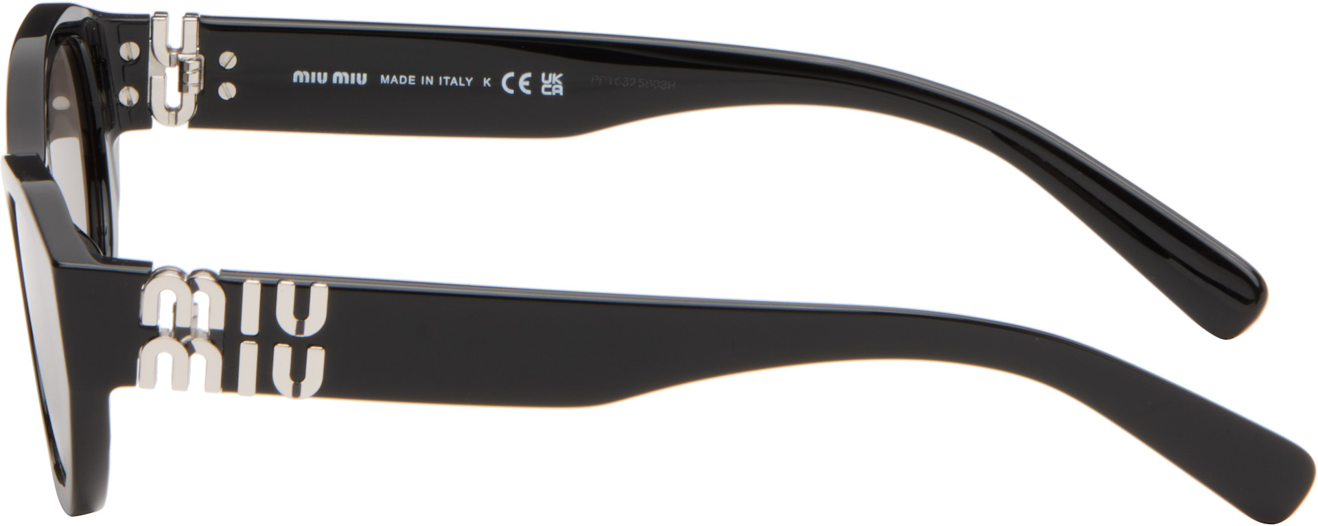Miu Miu Eyewear - Black Rectangular Sunglasses