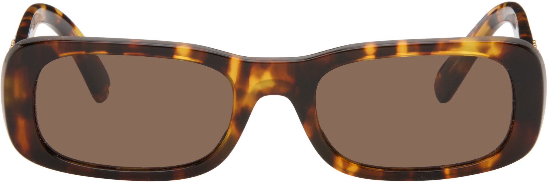 Miu Miu Eyewear - Brown Rectangular Sunglasses