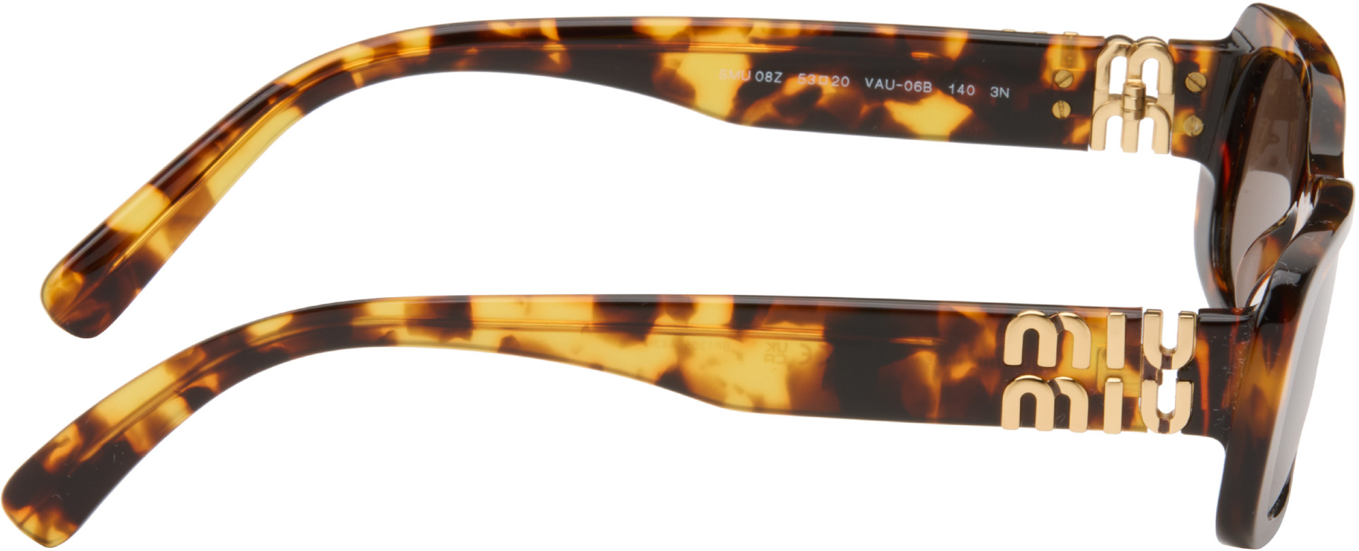 Miu Miu Eyewear - Brown Rectangular Sunglasses