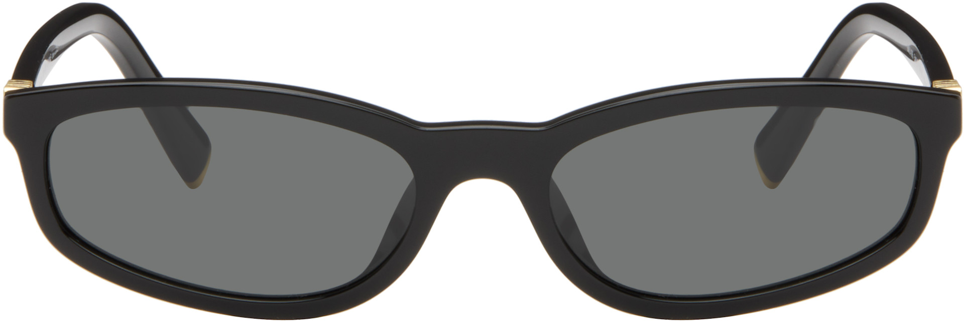 Miu Miu Eyewear: Black 'Miu Regard' Sunglasses | SSENSE