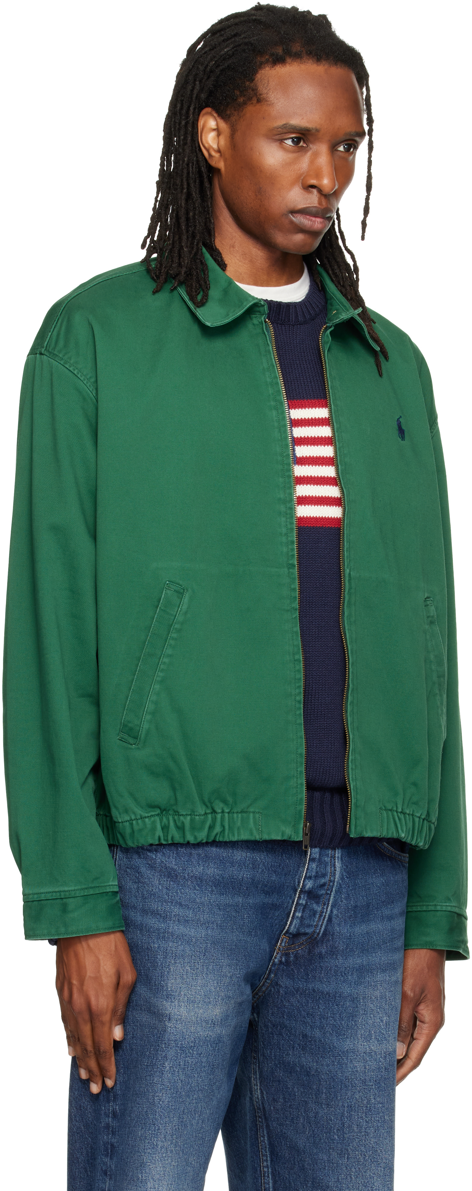 Polo Ralph Lauren: Green 'The Big Bayport' Jacket | SSENSE Puerto Rico