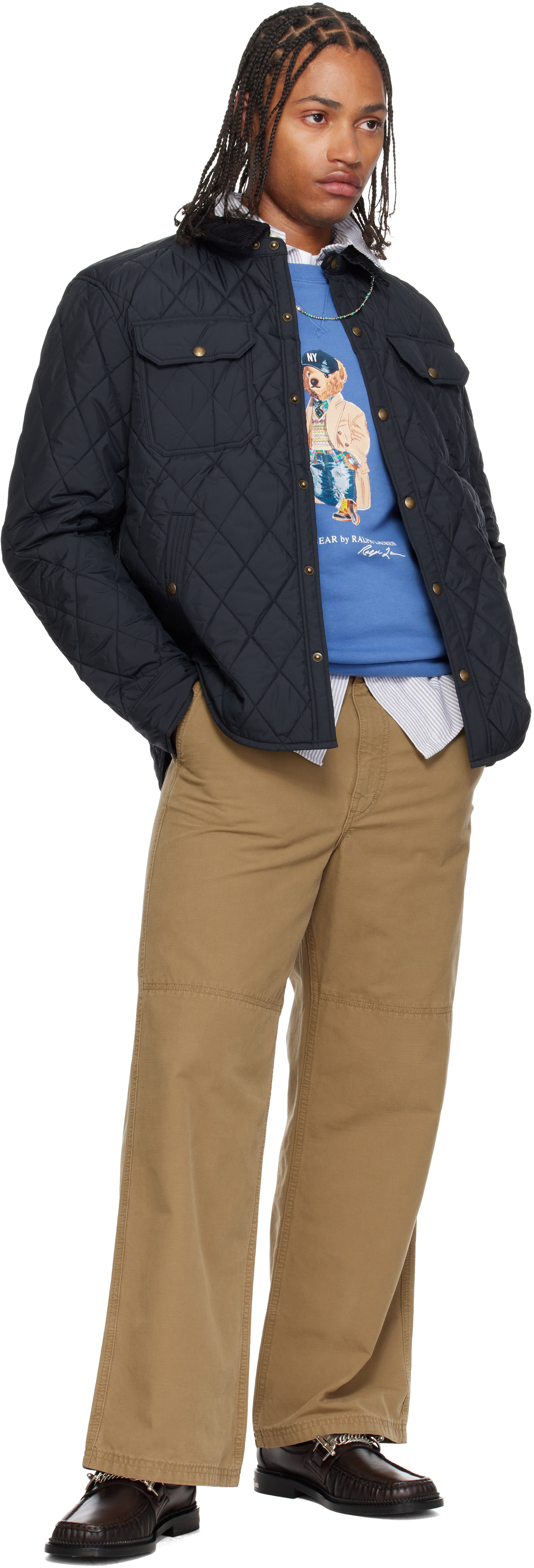 Polo Ralph Lauren: ブラック 'The Beaton' キルティングジャケット