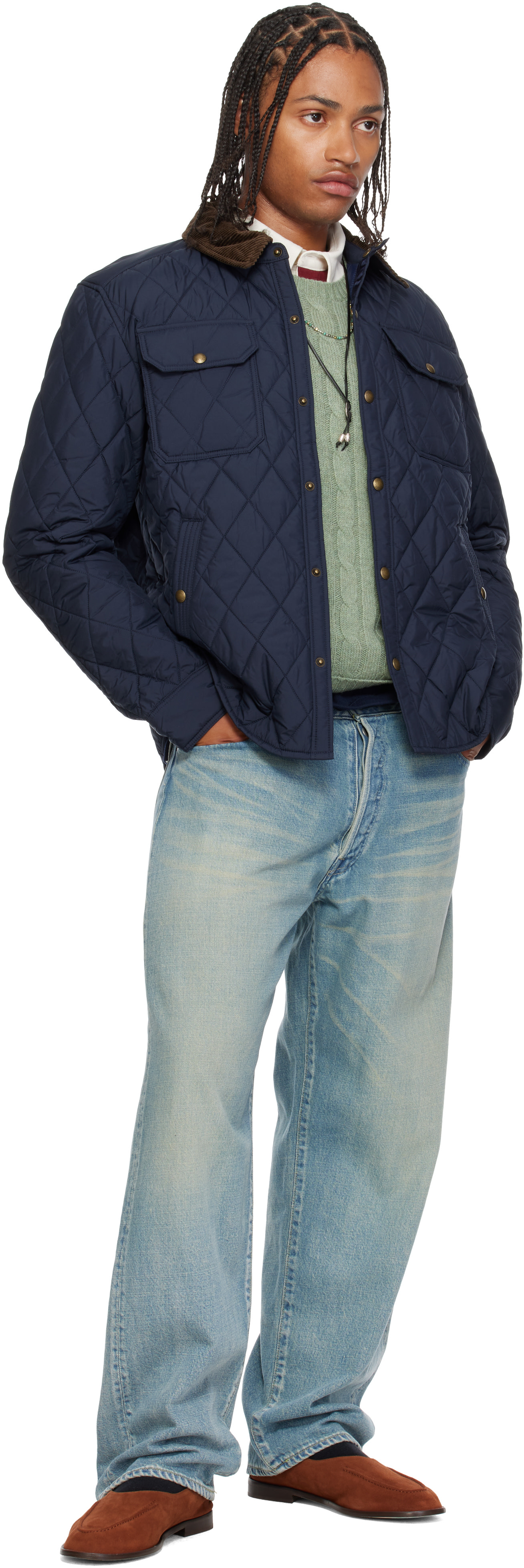 てっちゃん Polo Ralph Lauren キルティング ジャケット Polo Ralph Lauren: ネイビー 'The Beaton' キルティングジャケット