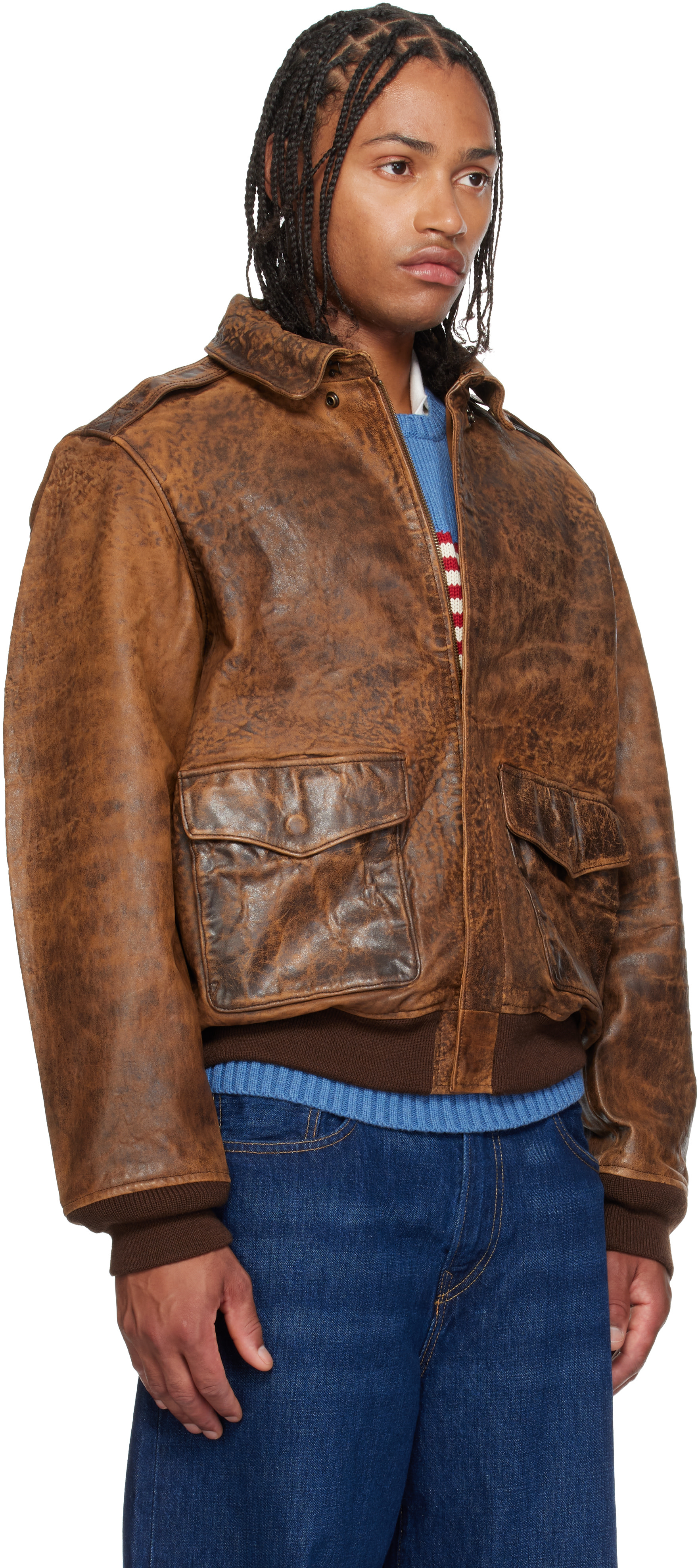 Polo Ralph Lauren - Brown Leather Flight Jacket