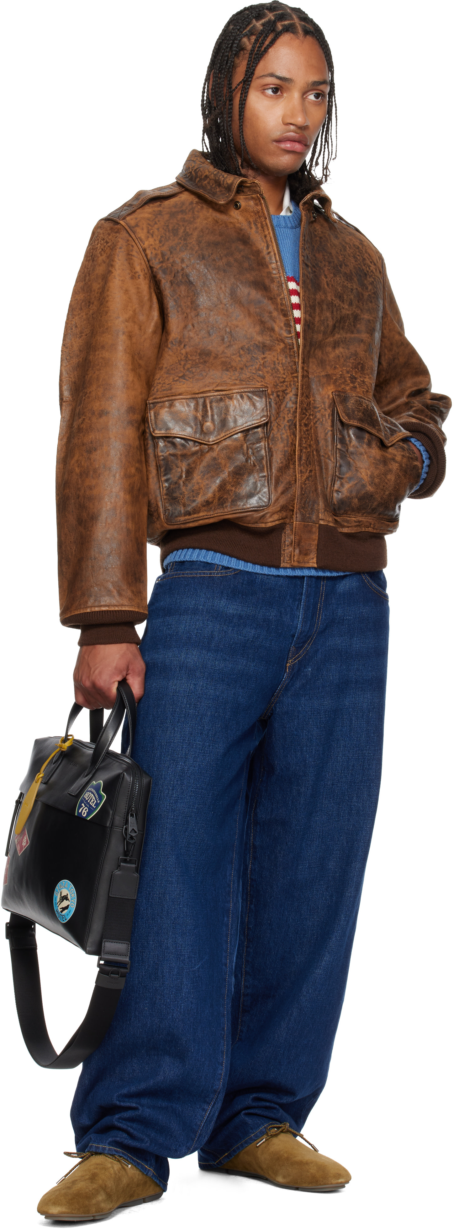 Polo Ralph Lauren - Brown Leather Flight Jacket