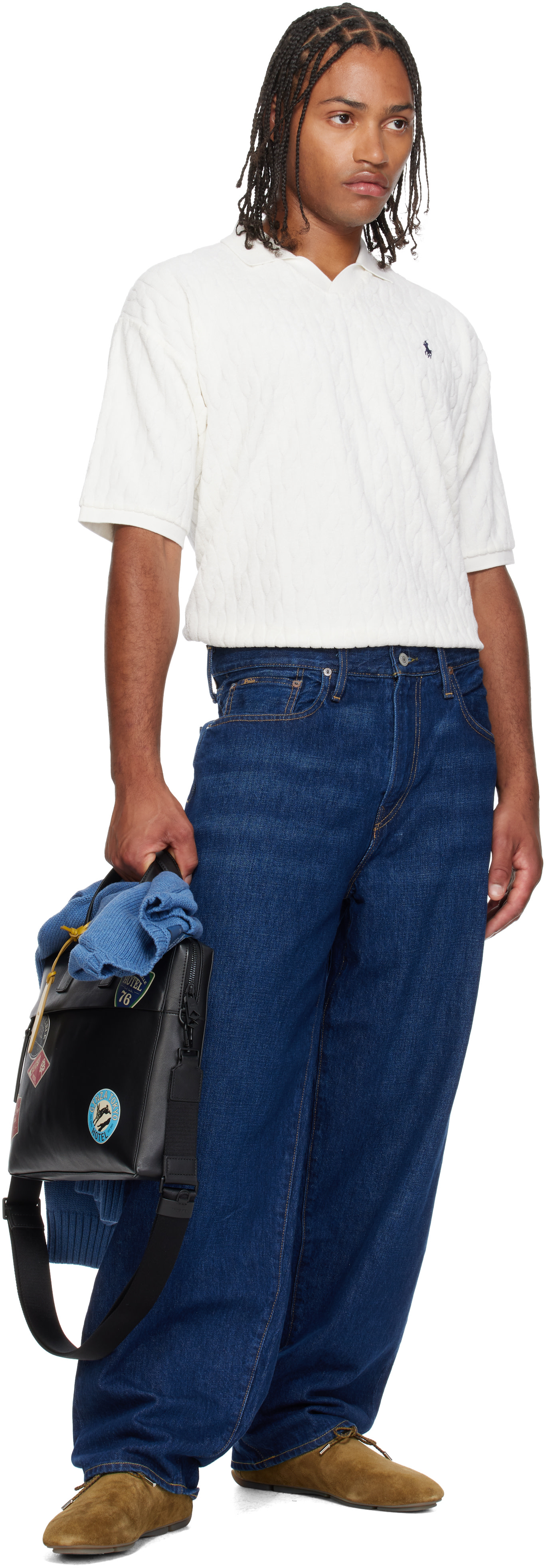 Polo Ralph Lauren: Blue Rivington Relaxed Jeans | SSENSE Polo Ralph Lauren: Blue Rivington Relaxed Jeans | SSENSE