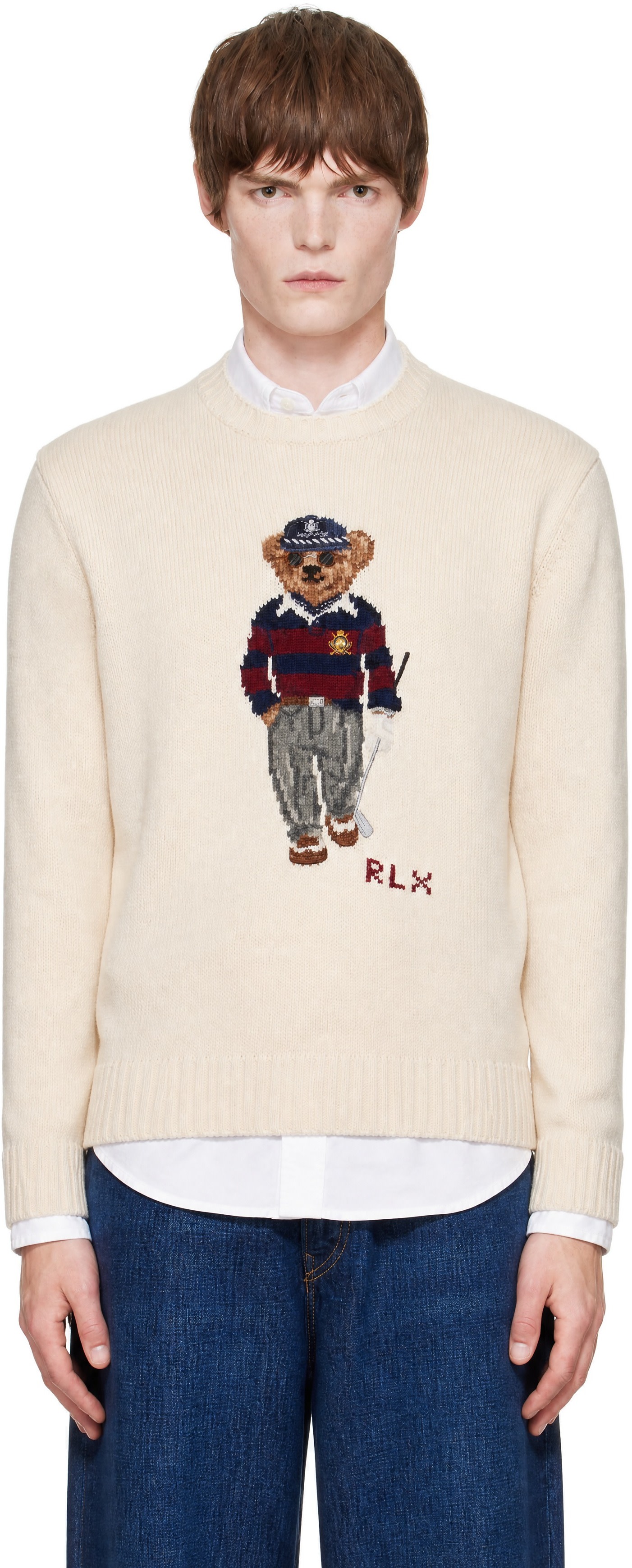 Polo Ralph Lauren - オフホワイト Performance Polo ベア セーター