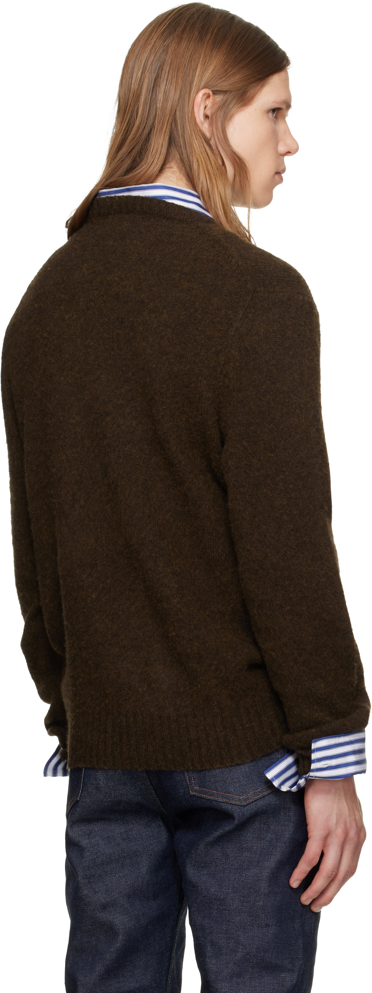 Polo Ralph Lauren - Pull brun à logo
