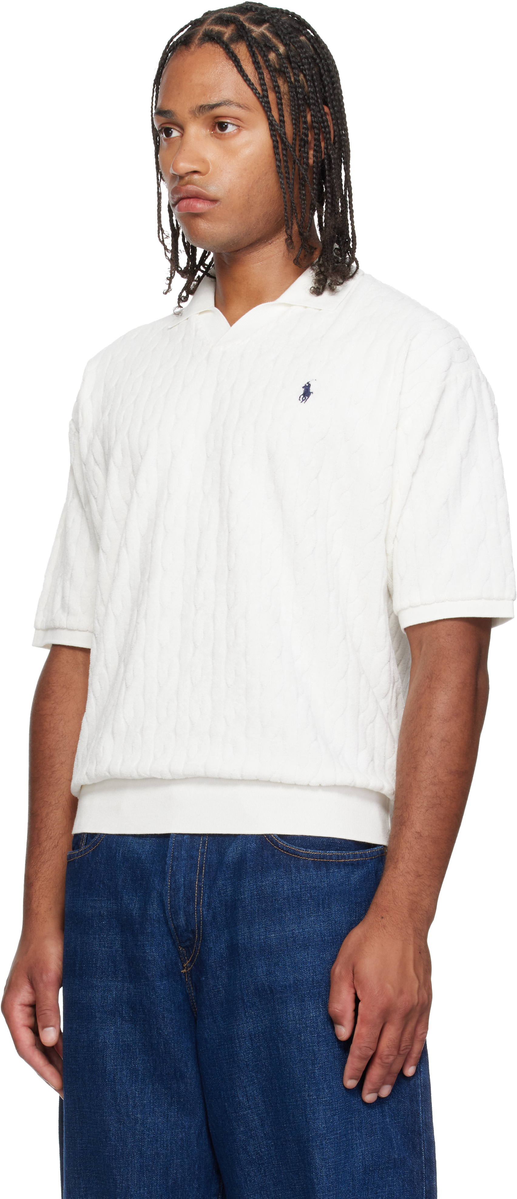 Polo Ralph Lauren - Off-White Cable Terry Polo