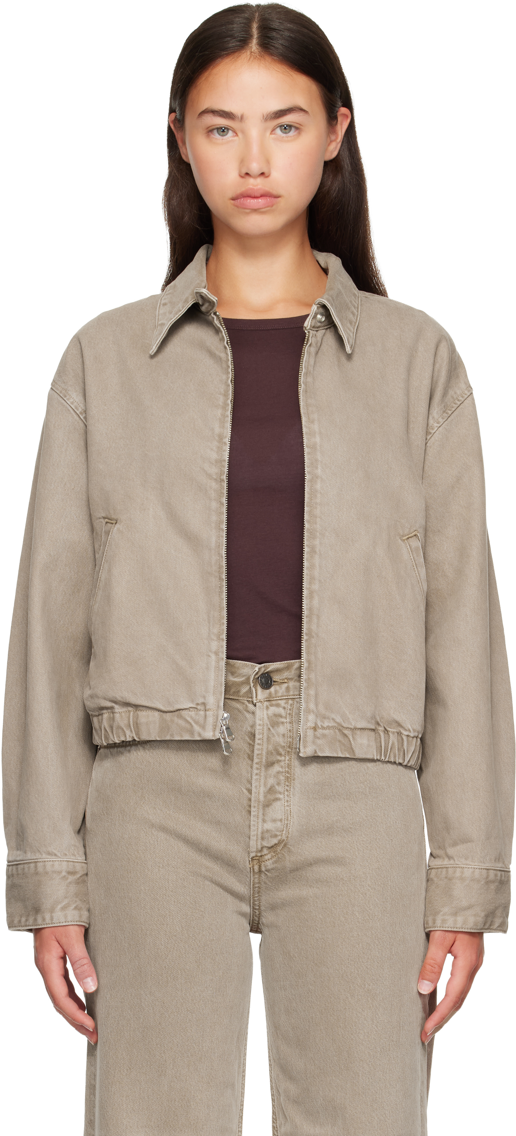 AGOLDE - Blouson Nile beige
