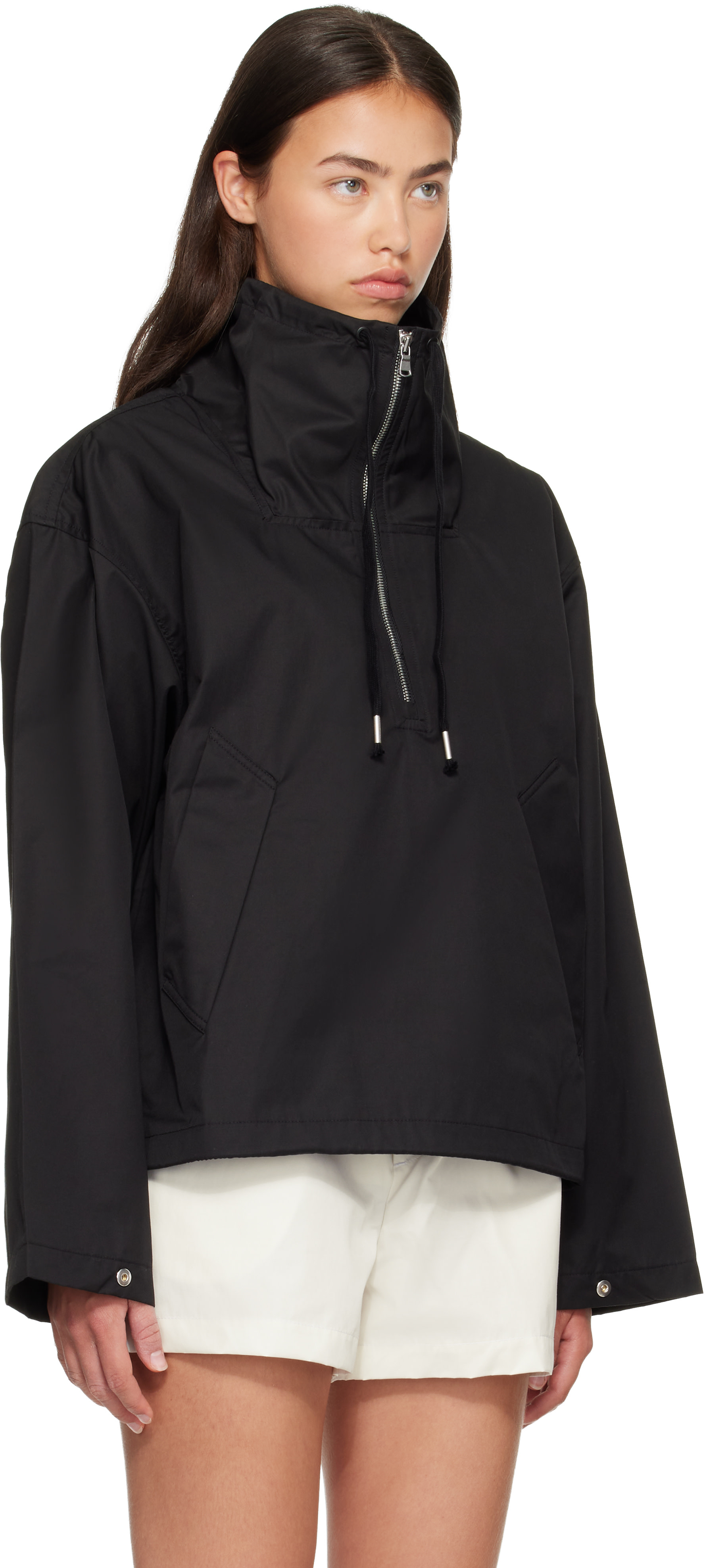 AGOLDE - Black Lydia Popover Anorak