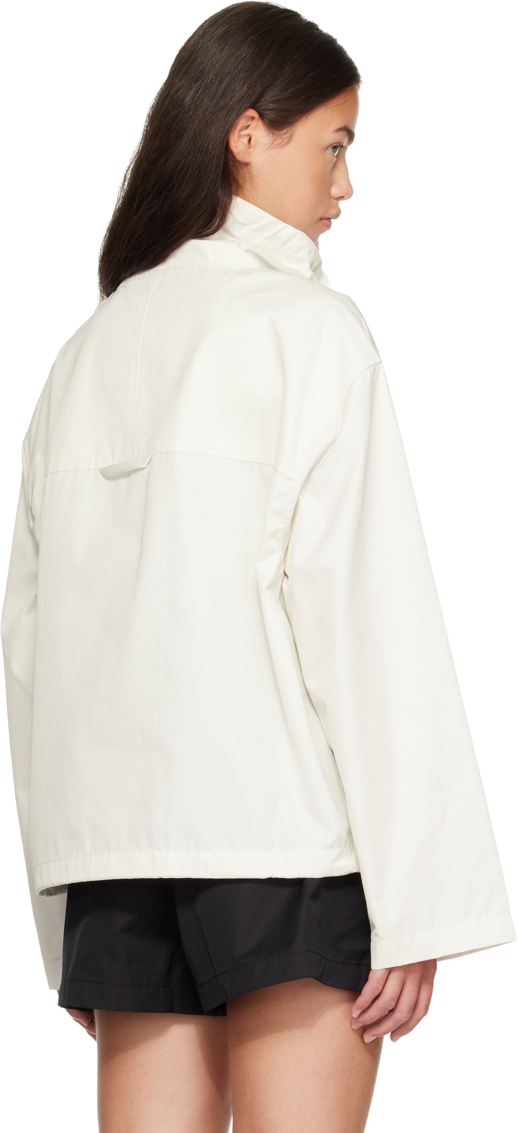 AGOLDE - White Lydia Popover Anorak