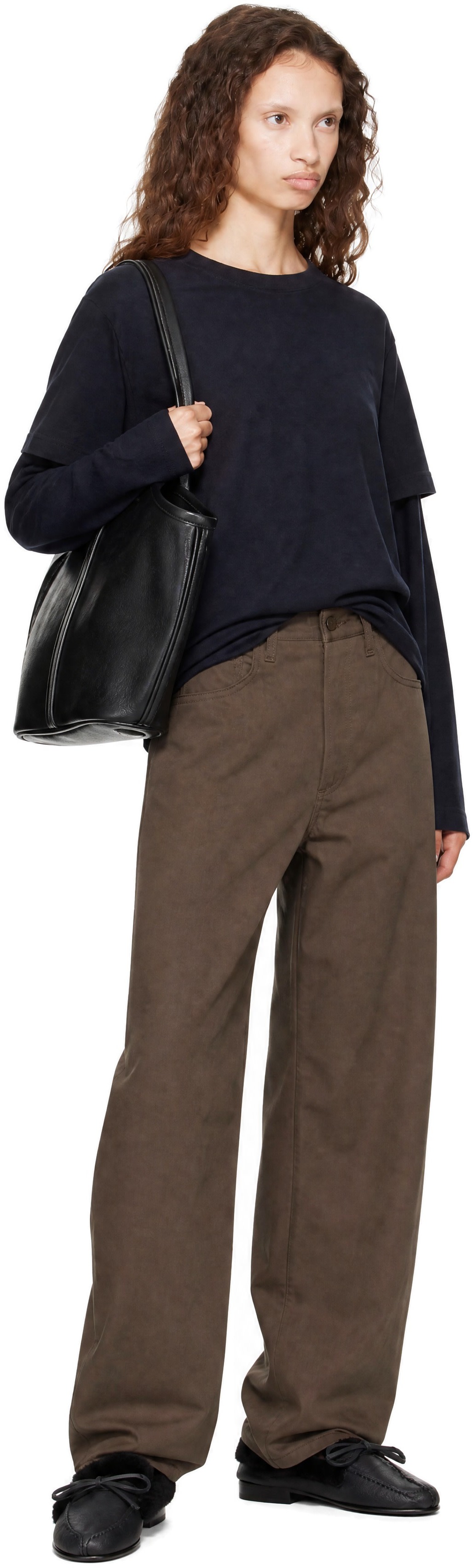 AGOLDE - Pantalon Luna taupe