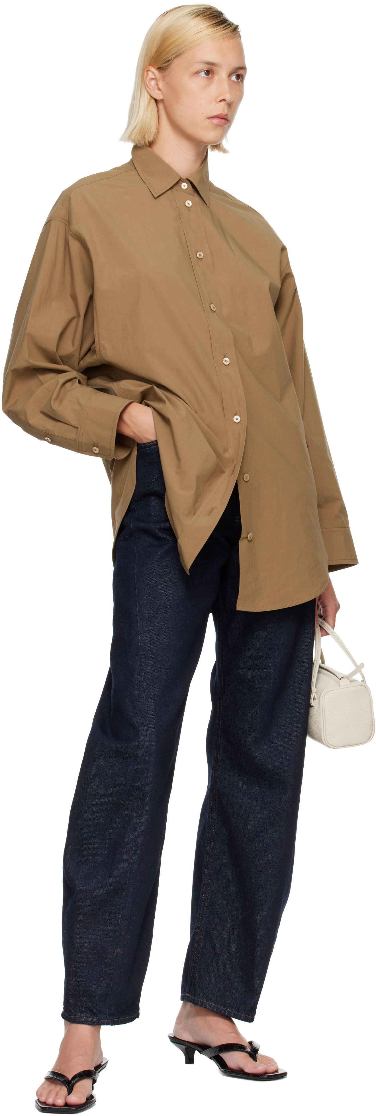 AGOLDE - Chemise Sona kaki