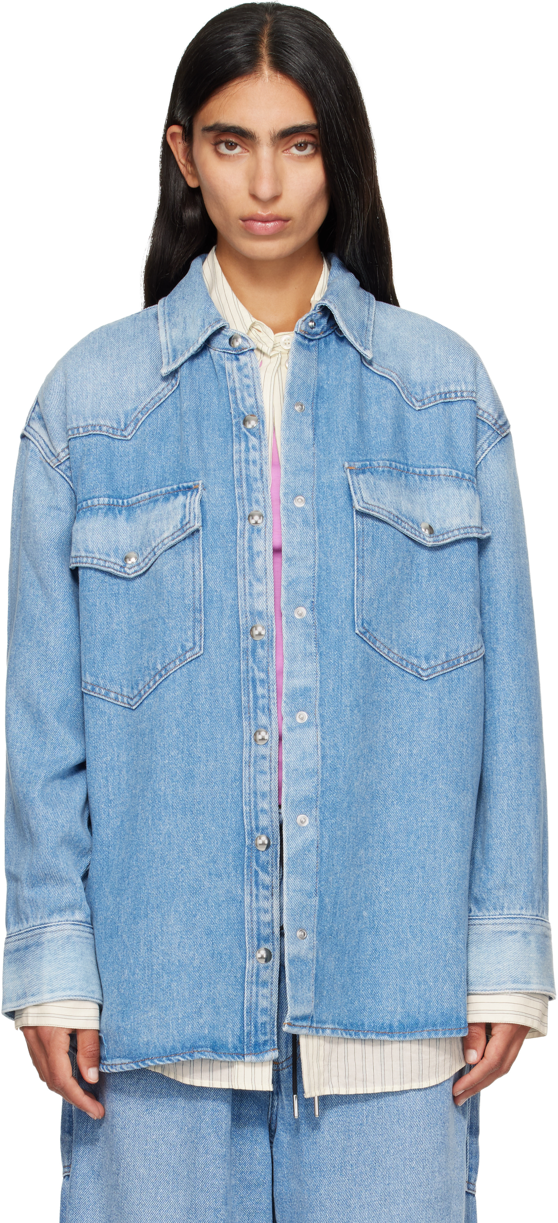 AGOLDE - Blue Lotta Denim Shirt