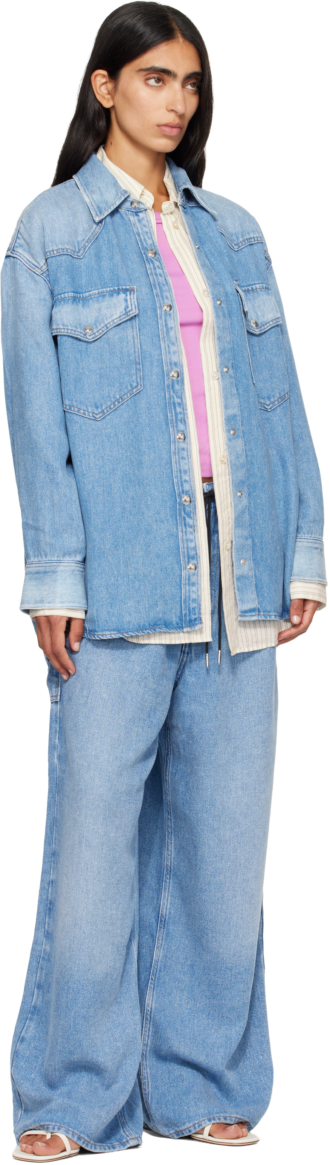 AGOLDE - Blue Lotta Denim Shirt