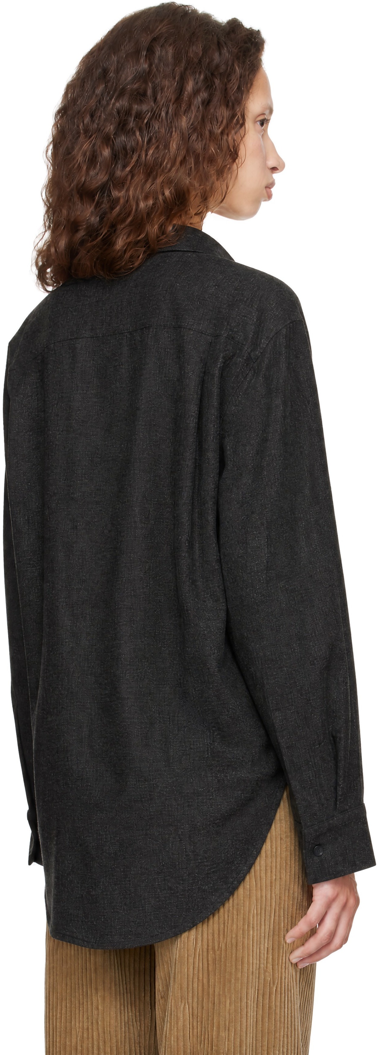AGOLDE - Gray Aris Wool Shirt