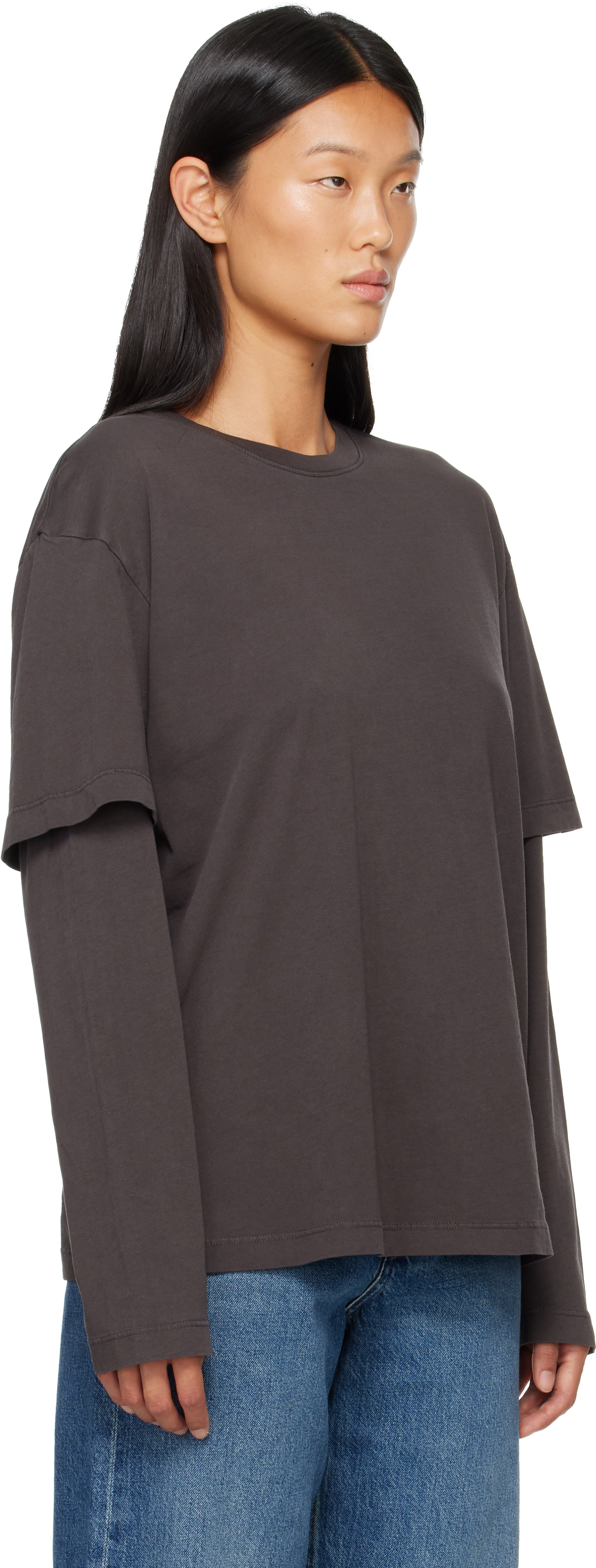 AGOLDE - T-shirt Lois brun