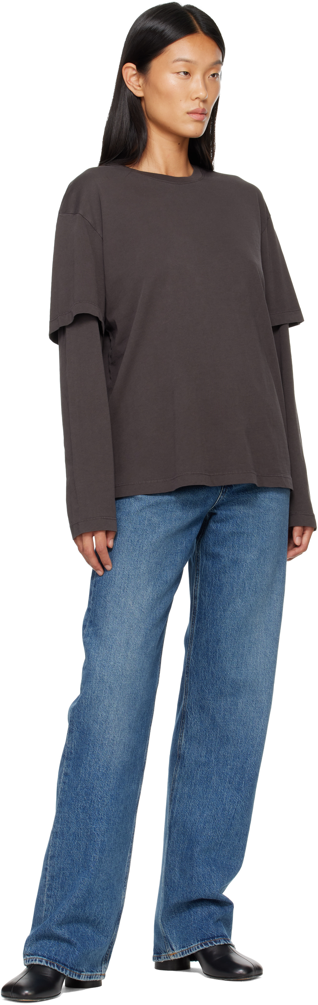 AGOLDE - T-shirt Lois brun