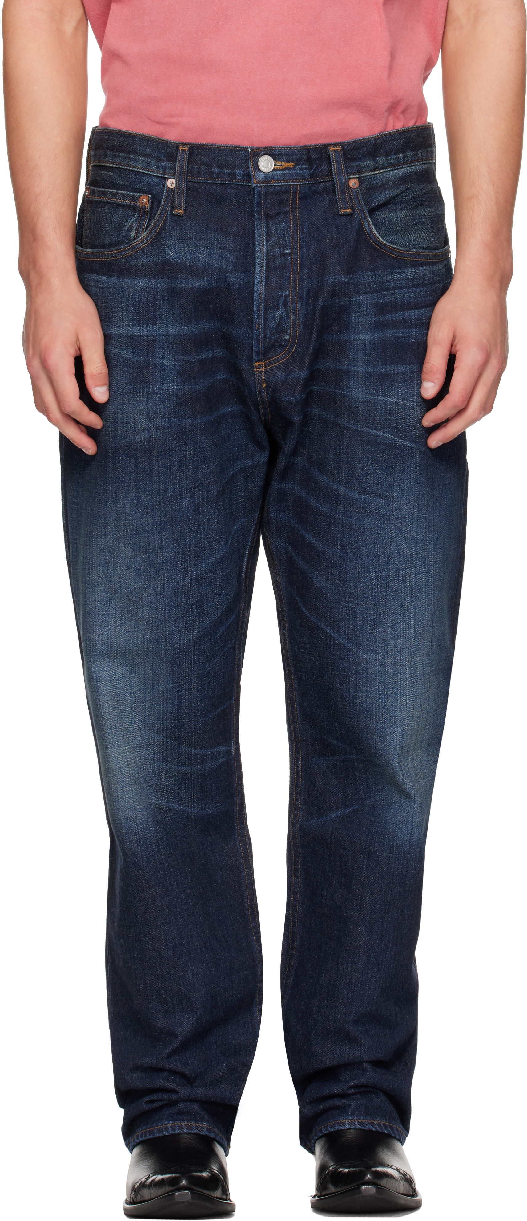 AGOLDE - Navy Mangus Jeans