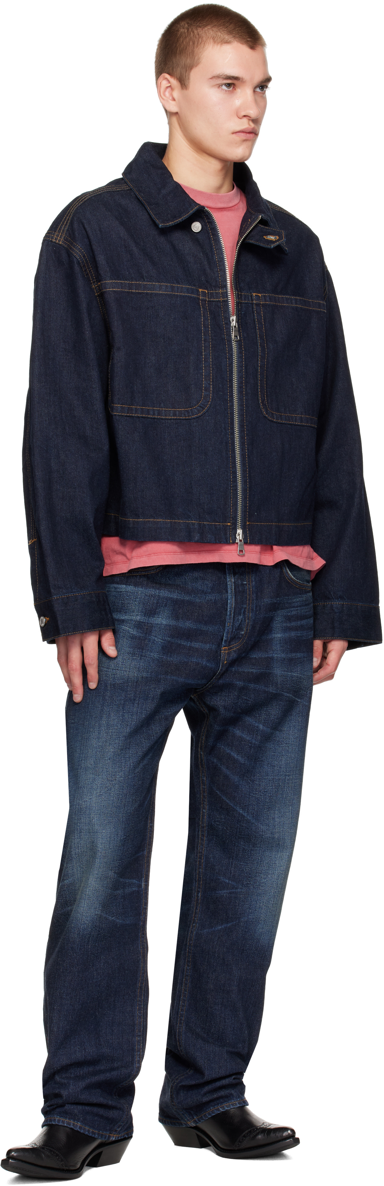 AGOLDE - Navy Mangus Jeans