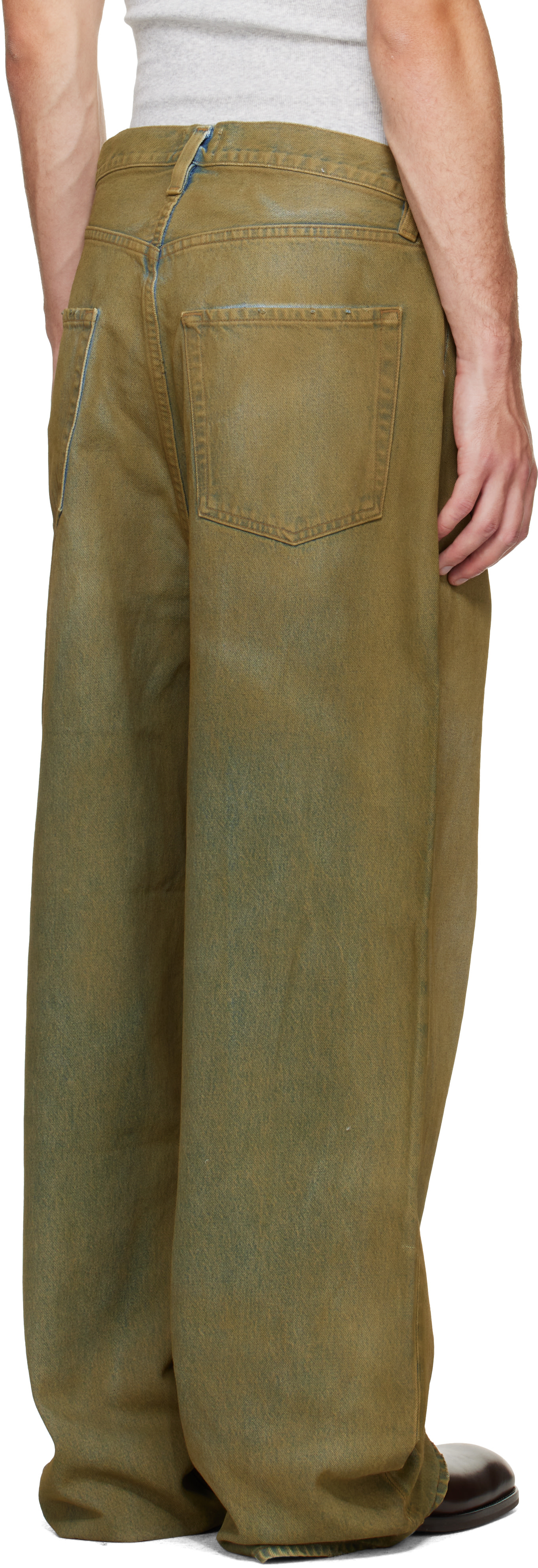 AGOLDE - Jean ample Bagley vert
